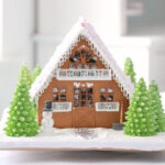 Gingerbread Chalet Regarding Chalet Gingerbread House Template