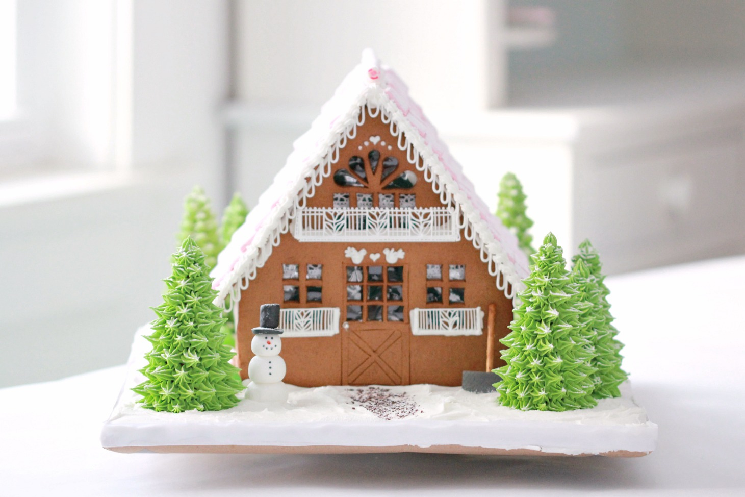 Gingerbread Chalet with regard to Swiss Chalet Gingerbread House Template