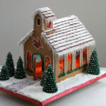 Gingerbread Church In Church Gingerbread House Template