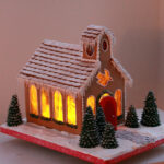 Gingerbread Church In Church Gingerbread House Template