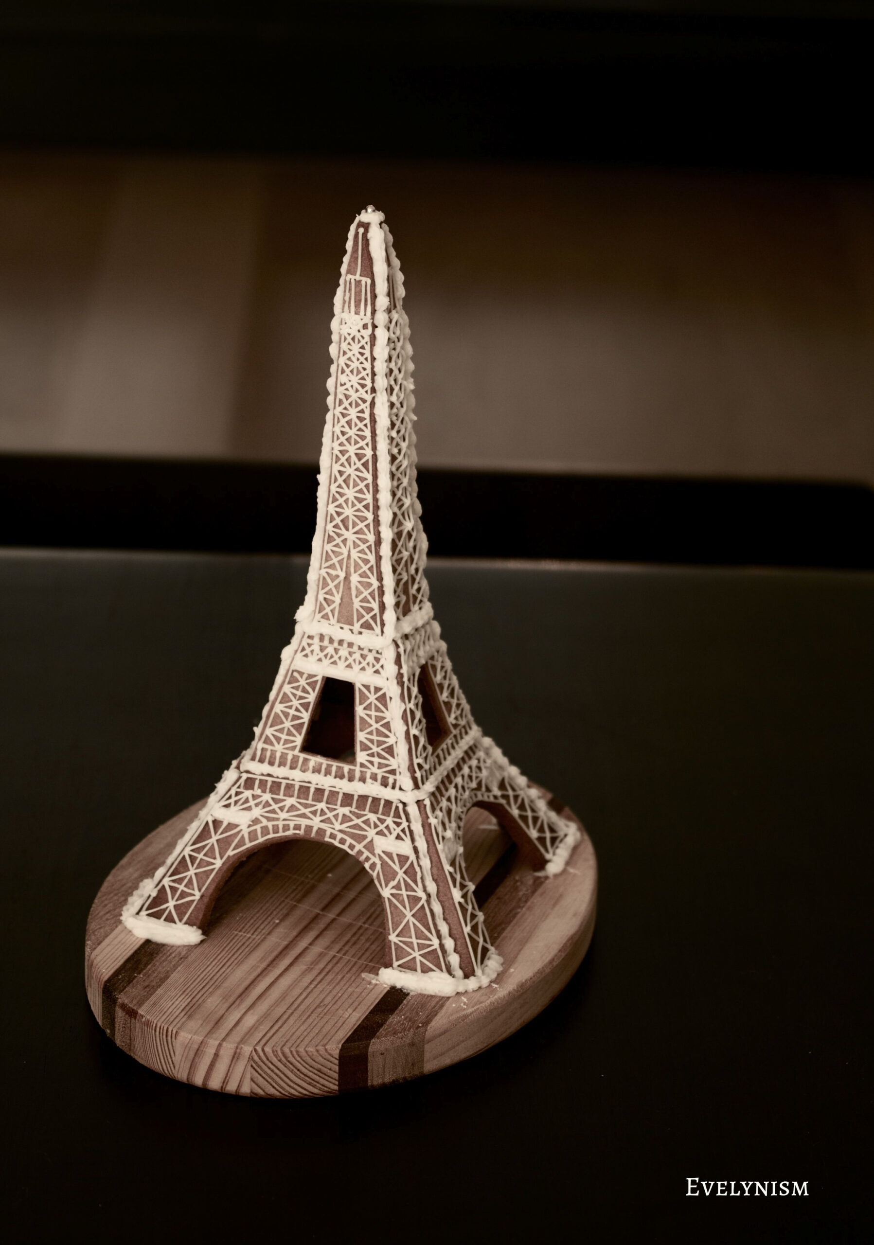 Gingerbread Eiffel Tower | 100 Days Of Evelyn in Eiffel Tower Gingerbread House Template