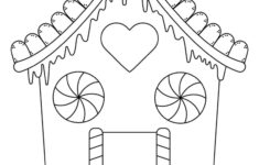 Gingerbread House Coloring Pages – 25 Free Pages | Printabulls inside Gingerbread House Coloring Template