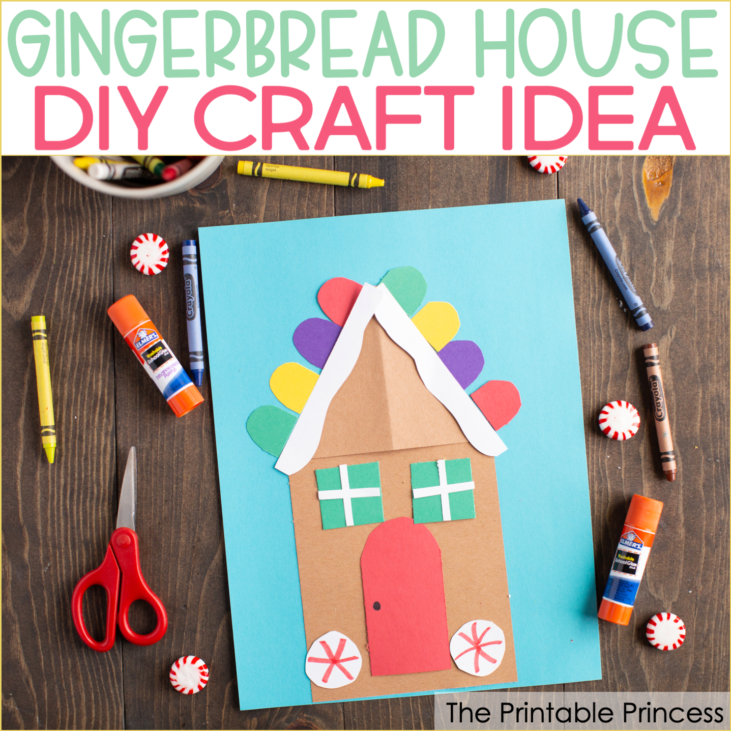 Gingerbread House Craft For Kids pertaining to Gingerbread House Template Preschool