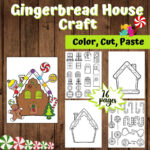 Gingerbread House Craft | Gingerbread House Shapes | Color, Cut Throughout Gingerbread House Door Template