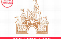 Gingerbread House | Disneyland Castle Mickey | Christmas Holiday intended for Disney Castle Gingerbread House Template