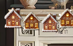 Gingerbread House Garland: Printable Christmas Bunting (Digital intended for Gingerbread House Garland Template