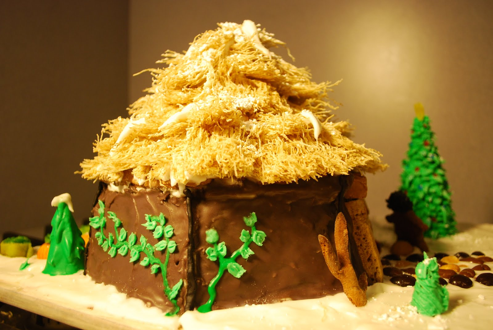 Gingerbread House: Hagrid&amp;#039;S Hut | Happychappyhouse with Hagrid&amp;amp;#039;s Hut Gingerbread House Template