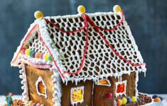 Gingerbread House Kit regarding Gingerbread House Recipe and Template Uk