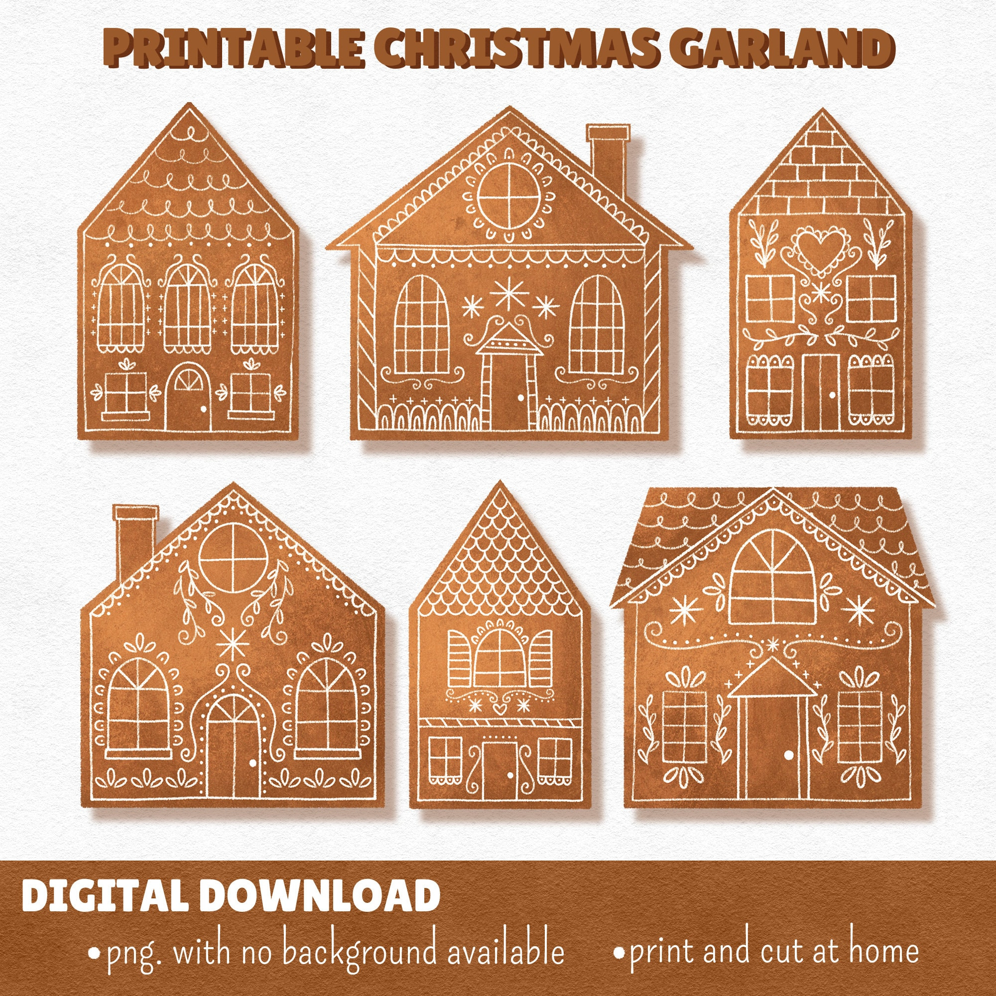 Gingerbread House Printable - Etsy Canada within Printable Full Size Printable Gingerbread House Template