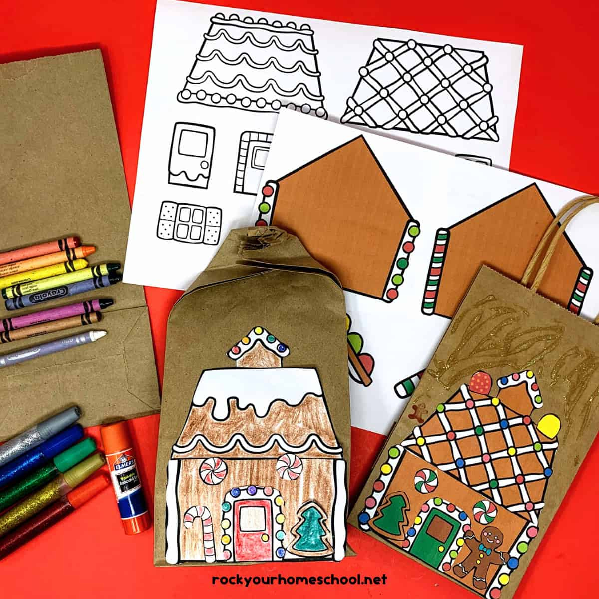 Gingerbread House Printables: How To Use For Holiday Fun (Free with Gingerbread House Paper Bag Template Free