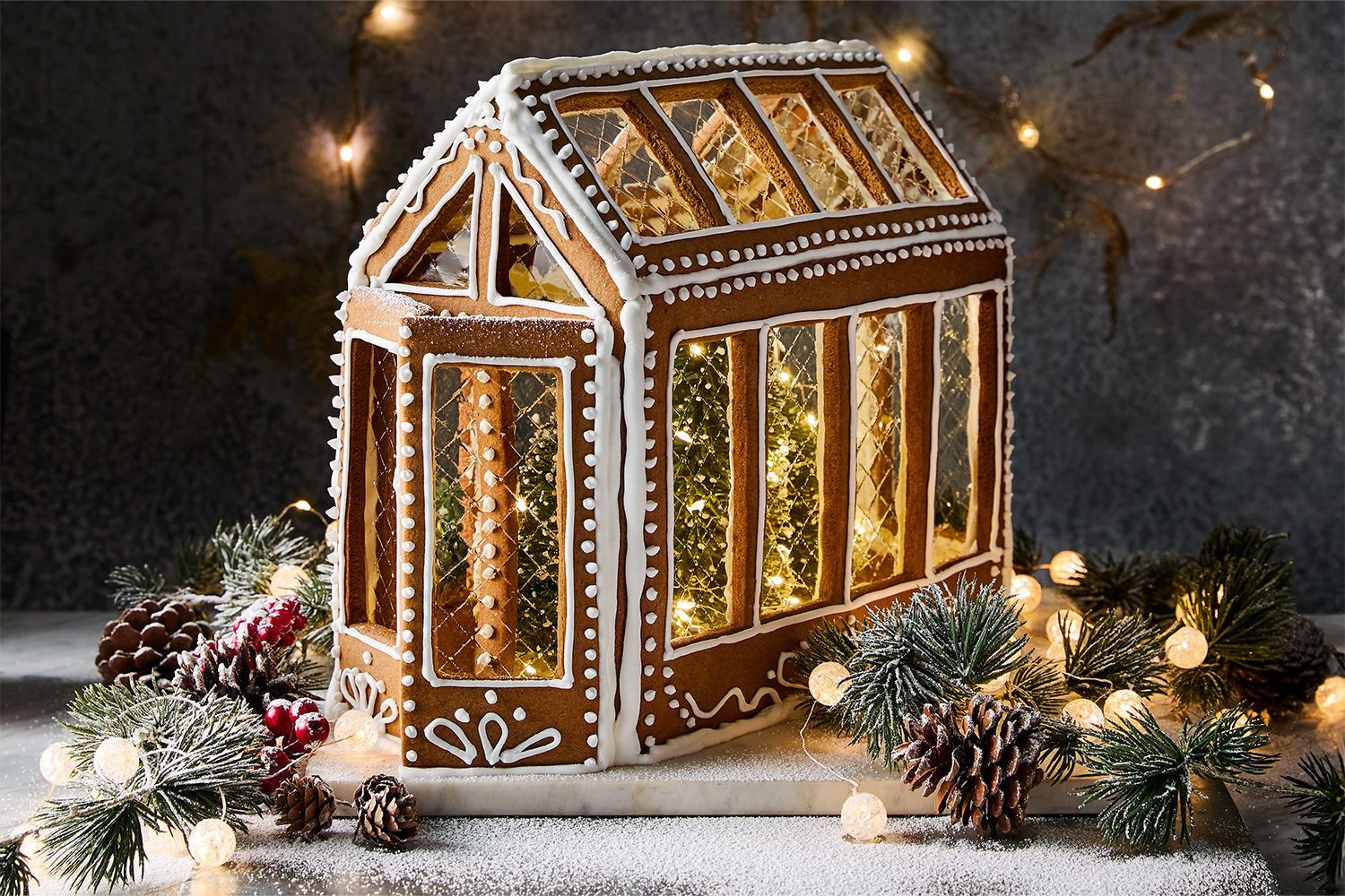 Gingerbread House Recipe for Greenhouse Gingerbread House Template