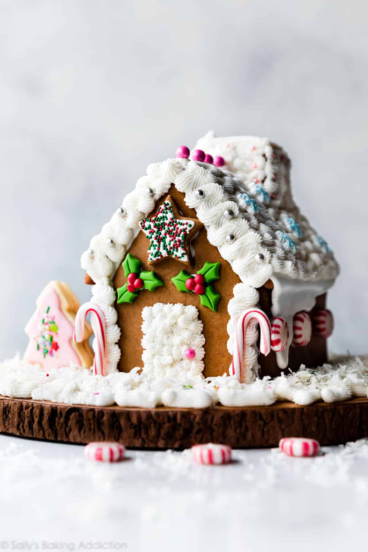 Gingerbread House Recipe (Video) regarding Sally&amp;#039;S Baking Recipes Gingerbread House Template