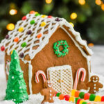 Gingerbread House Template Round Up — Sleepingmakesmehungry Inside Martha Stewart Gingerbread House Template