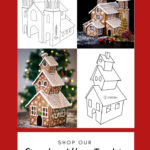 Gingerbread House Templates For 2D Gingerbread House Template