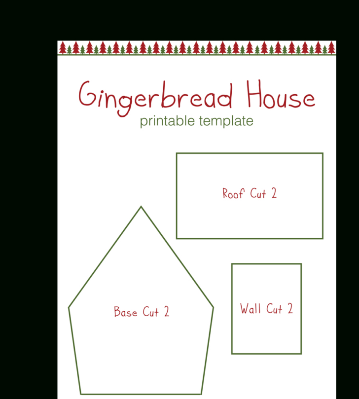 Free Printable Small Gingerbread House Template Free Printable Small Gingerbread House Template
