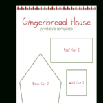 Gingerbread House Templates For Free | Temploola Throughout Gingerbread House Template In Cm