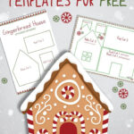 Gingerbread House Templates For Free | Temploola With Regard To Easy Printable Gingerbread House Template