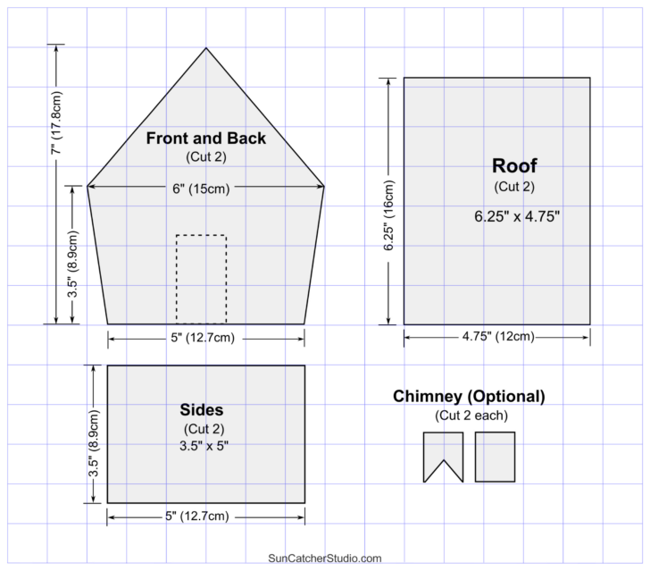Small Gingerbread House Template Printable Small Gingerbread House Template Printable