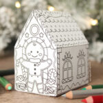 Gingerbread House To Color (Free 3D Printable)   A Country Girl'S Life Throughout Printable Gingerbread House Templates