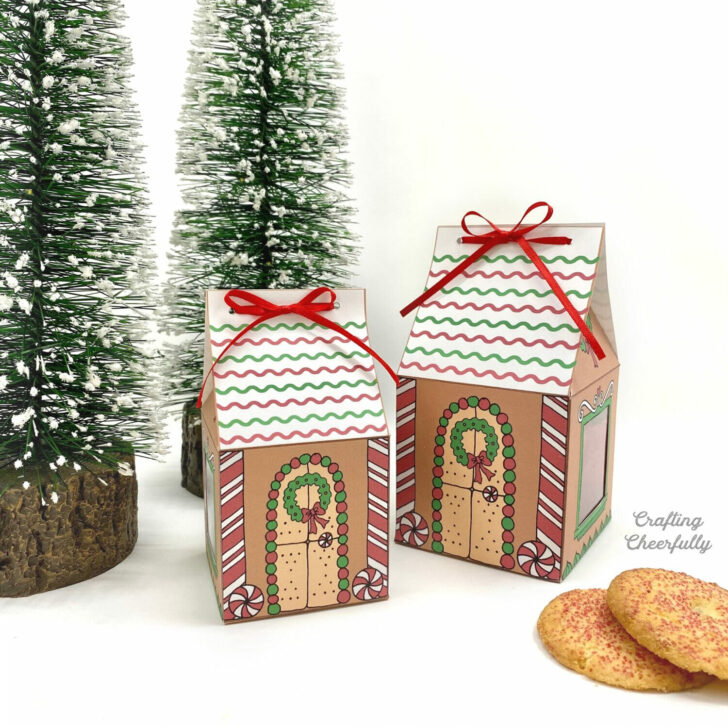 Gingerbread House Box Template