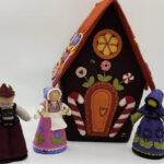 Gingerbread House With Hansel, Gretel And The Witch For Hansel And Gretel Gingerbread House Template