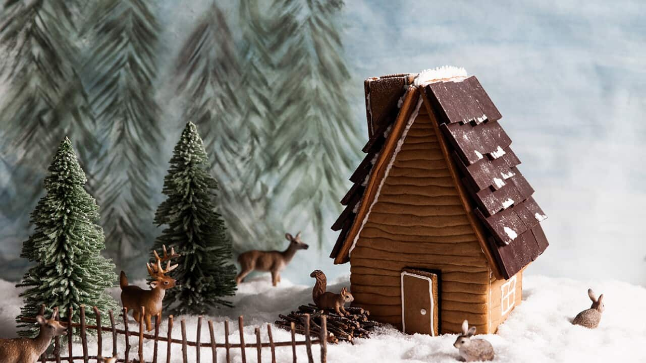 Gingerbread Log Cabin regarding Log Cabin Gingerbread House Template