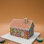 Gingerbread Templates Within Classic Gingerbread House Template
