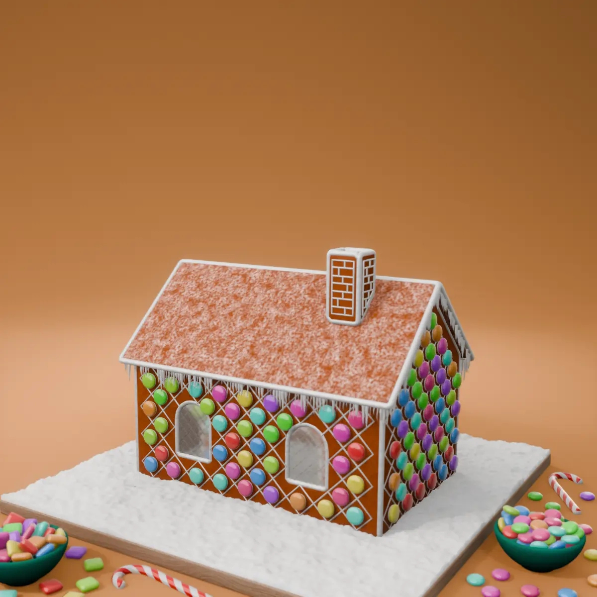 Gingerbread Templates within Classic Gingerbread House Template