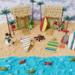 Graham Cracker Beach House & Peanut Butter Cookie Surfboards Intended For Gingerbread Beach House Template