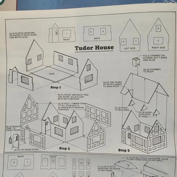 Tudor Gingerbread House Template