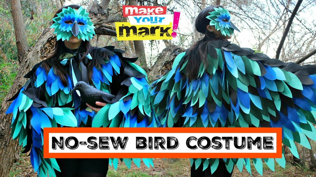 Halloween Bird Costume within Costume Feather Template