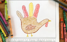 Hand Turkey Thanksgiving Craft With Printable Template regarding Thanksgiving Hand Turkey Template