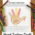 Hand Turkey Thanksgiving Craft With Printable Template Throughout Hand Turkey Templates