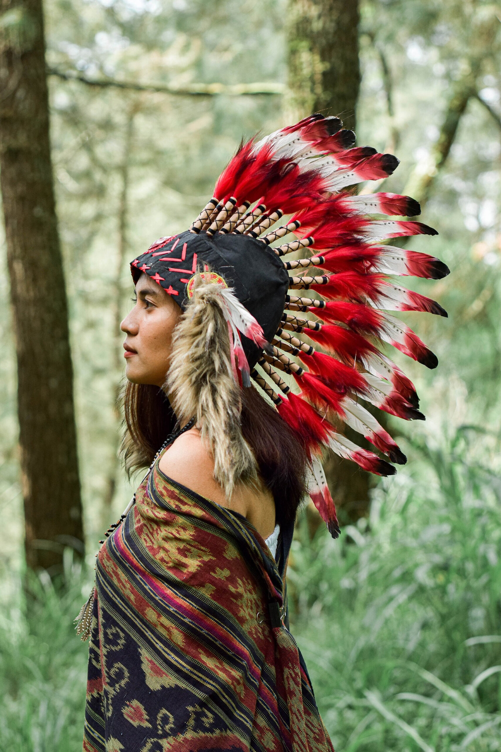 Handmade Red Feather Mohawk Headdress: Adult Costume Hat - Etsy inside U-Tub Westlee Feather Template