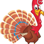 Happy Thanksgiving Turkey Cartoon Design For Print Or Invitation In Turkey Cartoon Template