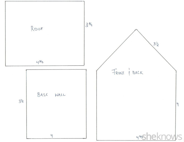 Haunted Gingerbread House Template