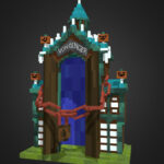 Haunted Mansion Holiday 2023 Gingerbread House   3D Model Pertaining To Haunted Mansion Gingerbread House Template