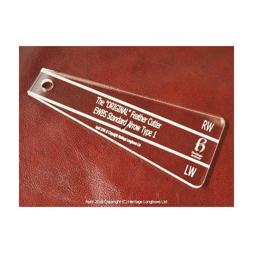 Heritage Feather Cutting Template - Ewbs Standard Arrow | Merlin regarding Feather Fletching Template