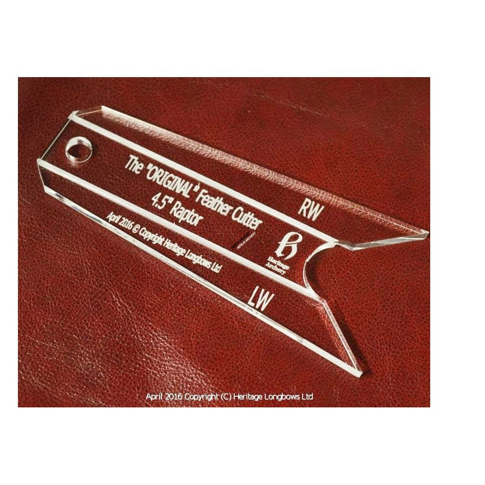 Heritage Feather Cutting Template - Raptor | Merlin Archery intended for Feather Template Archery