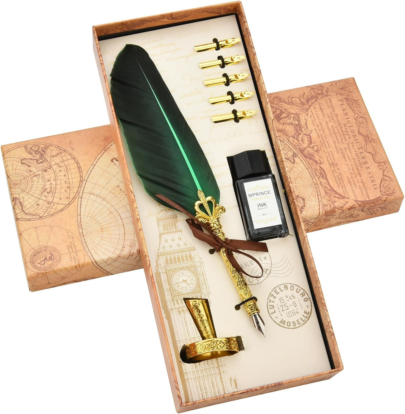 Hethrone Feather Pen Ink Set - Calligraphy Quill Pen India | Ubuy regarding Feather Ink Greetings After Effects Template