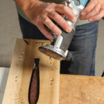 High Flying Feather Veneer   Finewoodworking In Router Feather Shaped Template