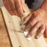 High Flying Feather Veneer   Finewoodworking With Regard To Router Feather Shaped Template