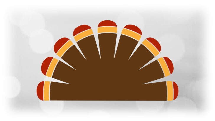 Turkey Tail Feather Template