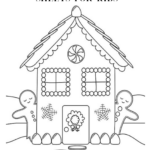 Holiday Gingerbread Coloring Page For Kids [Free Printable] In Gingerbread House Coloring Template