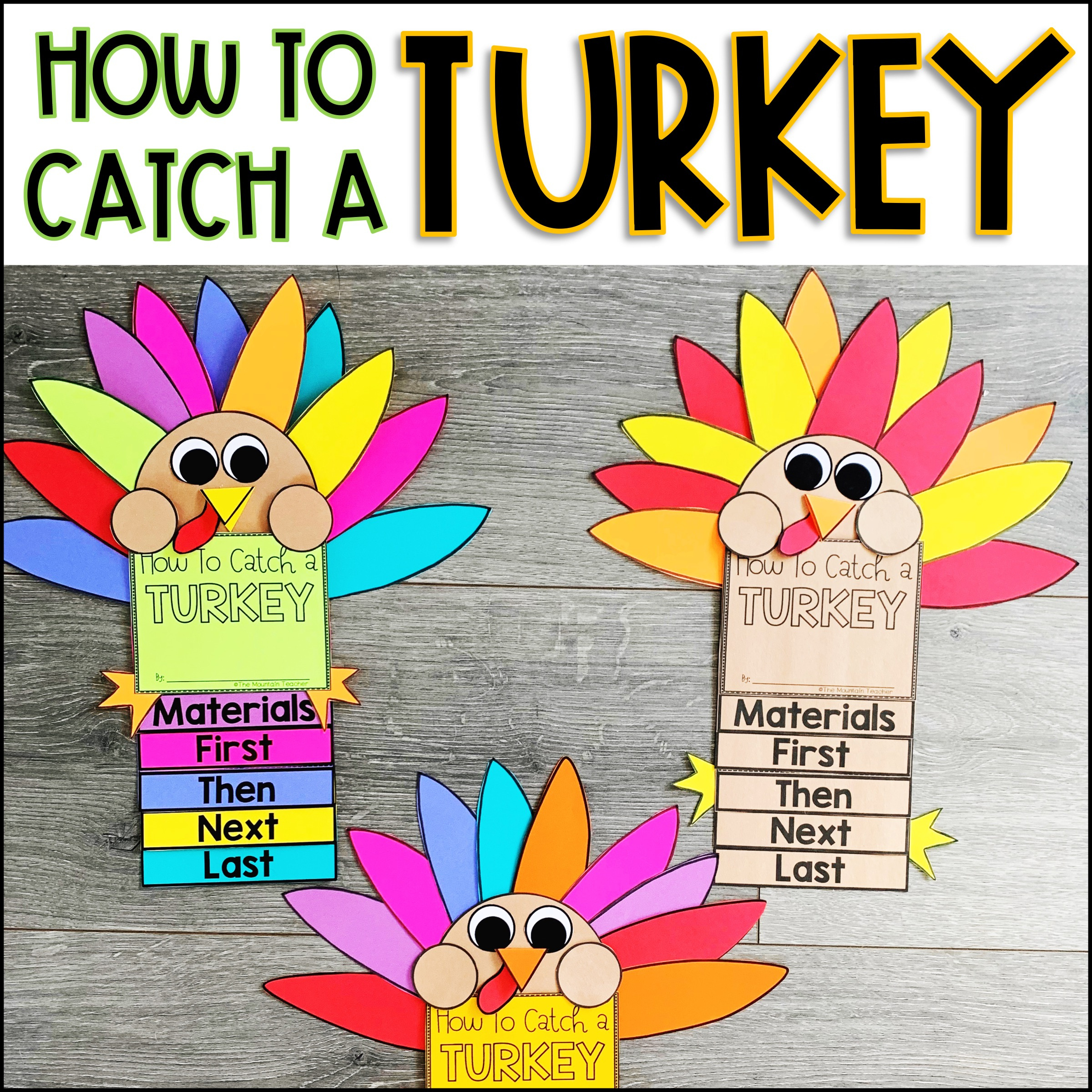 How To Catch A Turkey Writing Template And Craft | Madeteachers inside Turkey Writing Template