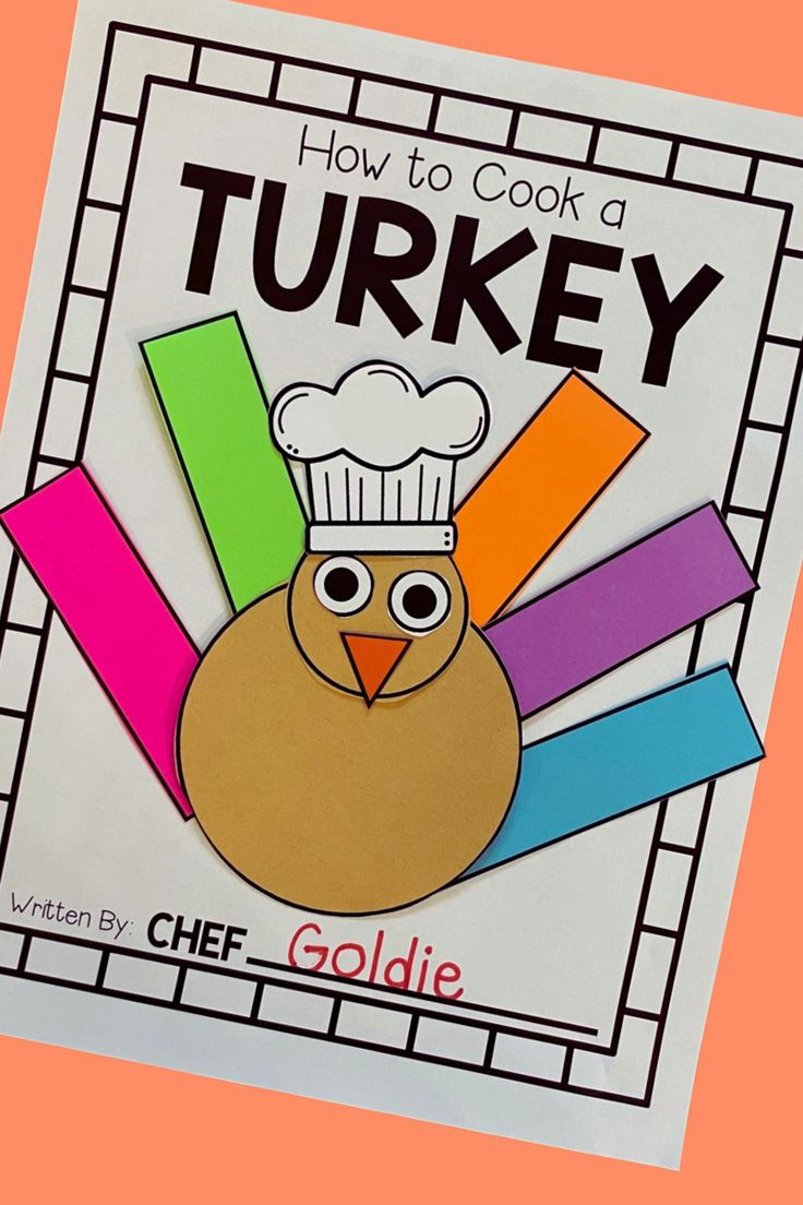 How To Cook A Turkey Preschool Activity inside How to Cook a Turkey Template For Preschoolers