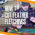 How To Cut Feather Fletchings   Traditional Archery Throughout A&amp;A Feather Chopper Template