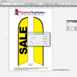 How To Design A Feather Flag In Adobe Illustrator | Beginners Tutorial Pertaining To Feather Flag Template Canva