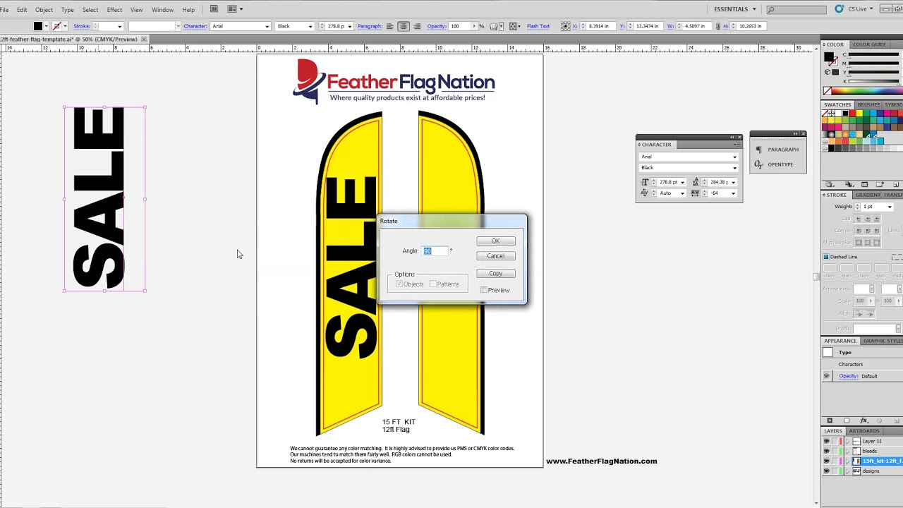 How To Design A Feather Flag In Adobe Illustrator | Beginners Tutorial with regard to Feather Flag Design Template