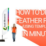 How To Design Feather Flag Banners In Minutes Using Adobe Illustrator Or  Photoshop Throughout Feather Flag Banner Template